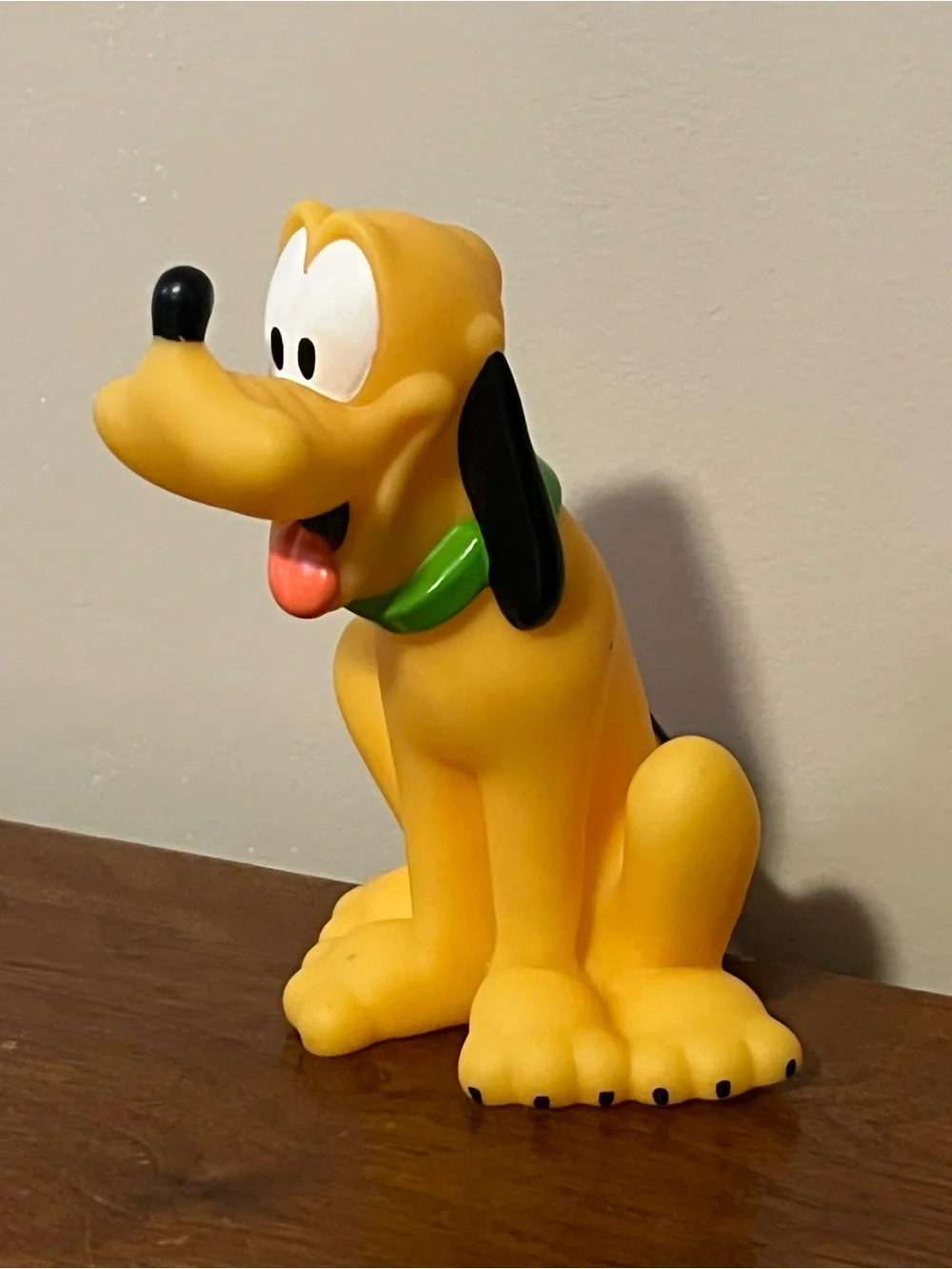 Vintage Disney Pluto Bath Toy + Disney Parks Autograph Photo Frame w/ Mickey NEW